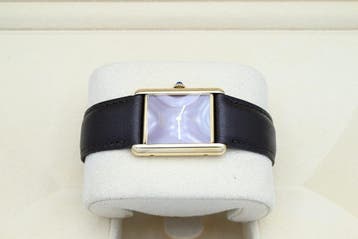 Cartier Tank Ref. 590005 Year 1990s (Box), Overige merken, Leer, Polshorloge, Ophalen of Verzenden