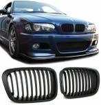 Mat Zwarte Nieren BMW E46 Sedan Touring -01 + Compact B0, Nieuw, Voor, BMW