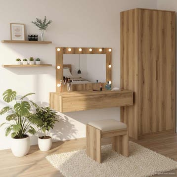 vidaXL Kaptafel Bruin 100 x 40 x 70 cm Bewerkt hout, Verzenden