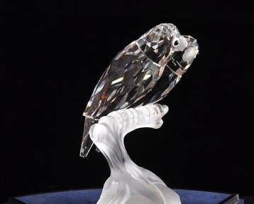 Swarovski - Figurine - SCS - Annual Edition 1987 - Lovebirds