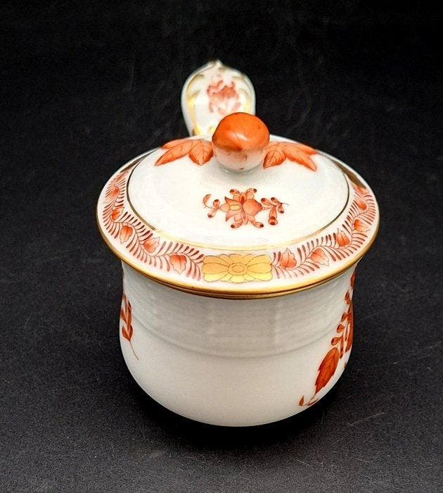 Herend - Tafelservies - 1e keuze! Apponyi Oranje kakaokopje, Antiek en Kunst, Antiek | Meubels | Tafels