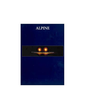 1993 ALPINE A610 TURBO BROCHURE FRANS, Ophalen of Verzenden