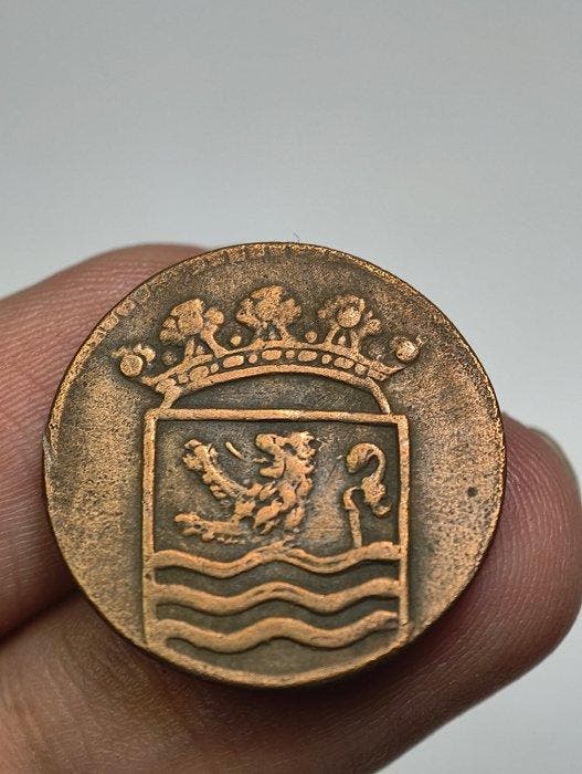 Nederlands-Indië, Zeeland. VOC Duit 1745 (Zonder, Postzegels en Munten, Munten | Nederland