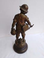 F. Moreau - sculptuur, Giovane Scolaro - 46 cm -