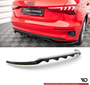 Central Rear Splitter voor Audi A3 8Y Sportback, Ophalen of Verzenden
