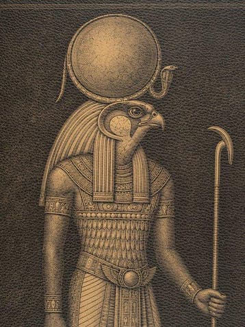 Artistiek wandtapijt “Ra – Zonnegod” - Wandtapijt - 69.5 cm, Verzamelen