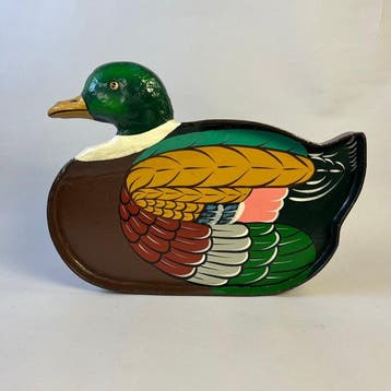 Presenteerblad - Vintage - Large Mallard duck - decorative