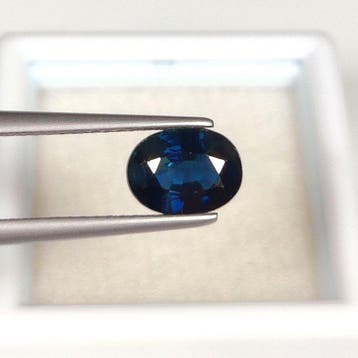 Zonder minimumprijs - 1 pcs Blauw Saffier - 1.03 ct -