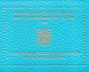 Vaticaan. 2 Euro 2019 Città del Vaticano + Cappella