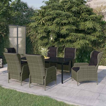 vidaXL 7-delige Tuinset bruin, Verzenden, Nieuw, Tuinset