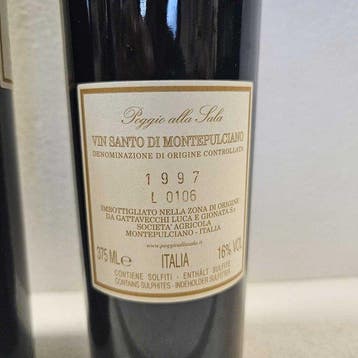 1997 Poggio Alla Sala, Vin Santo Di Montepulciano - Toscane, Collections, Vins