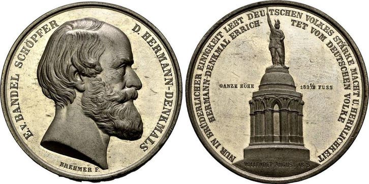 Zinnmedaille Lippe: Paul Friedrich Emil Leopold Iii, 1851..., Timbres & Monnaies, Pièces & Médailles, Envoi