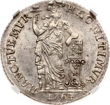 Nederland, West-Friesland 1 Gulden 1764 (NGC UNC) (Zonder