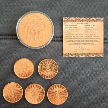 wereld. 10 oz Lote Moneda 5 oz + 5 monedas United States 1