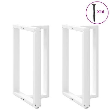 vidaXL Bartafelpoten 2 st T-vormig 60x35x(90-91) cm staal, Huis en Inrichting, Verzenden, Nieuw