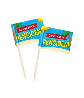 Pensioen Cocktailprikkers 50st, Hobby en Vrije tijd, Verzenden, Nieuw