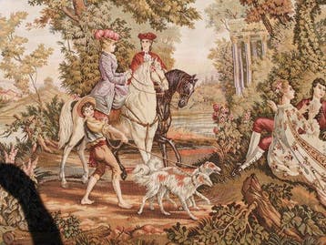 Landelijke scène - Wandtapijt - 131 cm - 187 cm