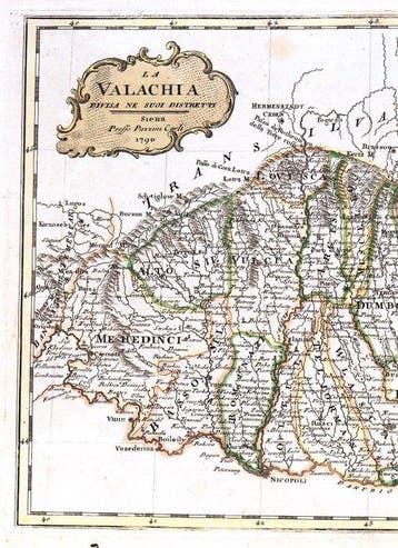 Europa - Roemenië, Walachije; Pazzini Carli - La Valachia -