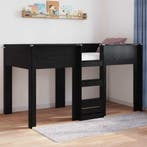 vidaXL Stapeld bed voor kids Zwart Eiken 100 x 200 cm, Huis en Inrichting, Verzenden, Nieuw