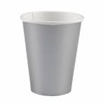 Zilveren Bekers Karton 266ml 8st, Verzenden