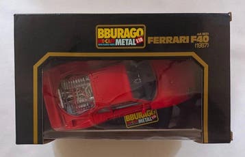 1:18 - Model sportwagen - Ferrari F40 1987 BBURAGO, Hobby & Loisirs créatifs