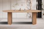 Lagos eettafel ovaal, kleur oude eik (nieuw, outlet), Huis en Inrichting, Tafels | Eettafels, Nieuw, Overige materialen