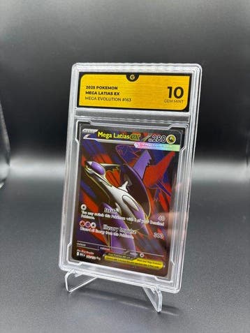 Pokémon - 1 Graded card - Mega Latias 163 Mega Evolution, Hobby en Vrije tijd, Verzamelkaartspellen | Pokémon, Nieuw