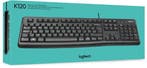 Logitech K120 - Toetsenbord - AZERTY BE - Zwart, Verzenden, Nieuw