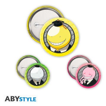 Assassination Classroom Koro Badge Pack (3x), Ophalen of Verzenden