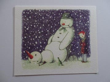 Artistes, Banksy - Rude Snowman Postcard - Banksy - Rude, Verzamelen, Gelopen