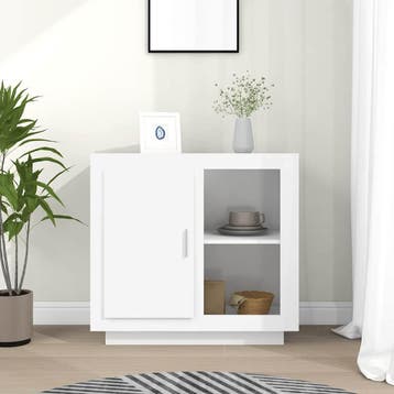 vidaXL Dressoir 80x40x75 cm wit, Verzenden, Nieuw