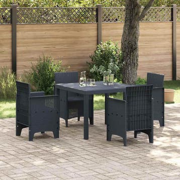 Tuinstafel Poly Rattan | Retour Deal | Nu voor 34% minder, Verzenden