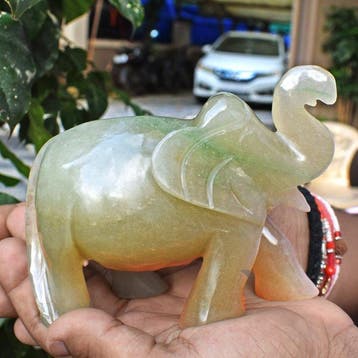 Beeld, No Reserve - Genuine Green Aventurine Hand Carved, Verzamelen