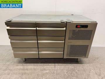Établi réfrigéré Catertech en acier inoxydable 6 tiroirs, Verzenden