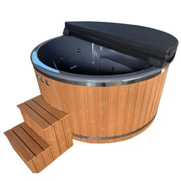 Hottub 4-5 Personen | Thermohout | Hydromassage, Verzenden, Vast