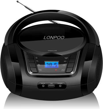 LONPOO CD-speler + Bluetooth | Tweede kansje | OP = OP, Overige merken, Verzenden, MP3-aansluiting, Nieuw