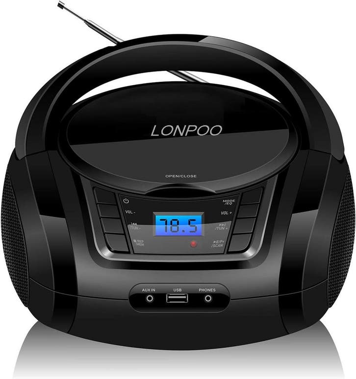 LONPOO CD-speler + Bluetooth | Tweede kansje | OP = OP, Audio, Tv en Foto, Stereoketens, MP3-aansluiting, Speakers, Nieuw, Overige merken