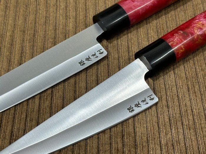 Keukenmes - Kiritsuke & Usuba - Met de hand afgewerkt Japans, Antiek en Kunst, Antiek | Keukengerei
