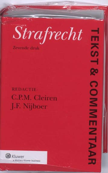 Tekst & Commentaar / Strafrecht / Tekst & Commentaar, Verzenden, Gelezen