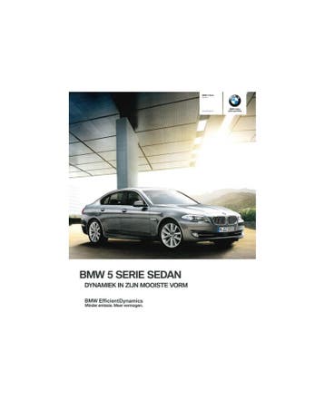 2012 BMW 5 SERIE SEDAN BROCHURE NEDERLANDS