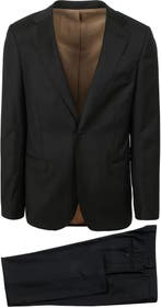 Suitable Kostuum Wol Uni Zwart maat Maat 52/54 (L) Heren, Kleding | Heren, Kostuums en vesten, Maat 52/54 (L), Verzenden, Zwart