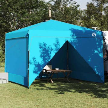 vidaXL Luifel Tent 290 x 290 x 251 cm Blauw Stof, Verzenden