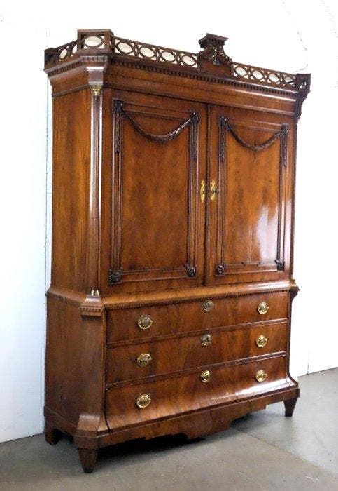 Armoire - Acajou, Antiquités & Art, Antiquités | Meubles | Chaises & Canapés