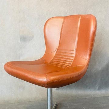 Fauteuil - Acier inoxydable, Cuir synthétique, design