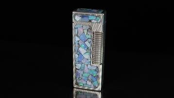 Dunill - Mosaic Opal Rare Pattern Rollagas Lighter - Zonder, Nieuw