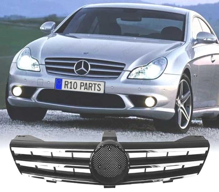 CALANDRE SPORT AMG MERCEDES CLS W219 04-10 NOIR CHROMÉ, Auto-onderdelen, Carrosserie, Verzenden