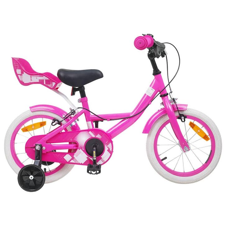vidaXL Kinderfiets 12 Inch voor 2-4 jaar oud Roze, Fietsen en Brommers, Fietsen | Racefietsen, Nieuw, Verzenden