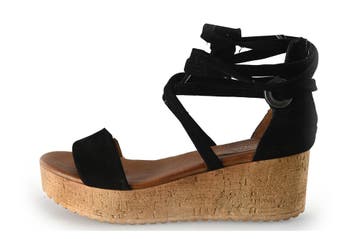 Omoda Sandalen in maat 38 Zwart, Verzenden, Zwart, Omoda, Sandalen of Muiltjes
