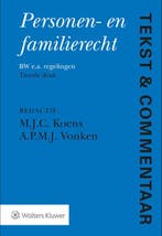 Personen- en Familierecht / Tekst & Commentaar 9789013147094, Boeken, Verzenden, Gelezen, Wolters Kluwer Nederland B.V.