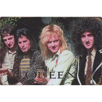 Wandbord -  Queen – Freddie Mercury – Brain May – Roger Tayl, Nieuw